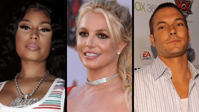 Capa Nicki Minaj, Britney Spears e Kevin Federline